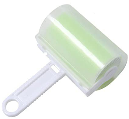 Yusheng Rodillo quitapelusas adhesivo reutilizable y lavable, quitapelusas para mascotas con cubierta, rodillo de pelusa portátil para ropa, pelo de mascotas, asientos de coche, sábanas