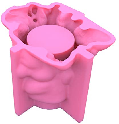 JIgeren Flowerpot Moulds Old Man Face Cement Flower Pot Mould Plant Flower Pot Silicone Mold Indoor Outdoor Decor Succulent Pot Gift for Women