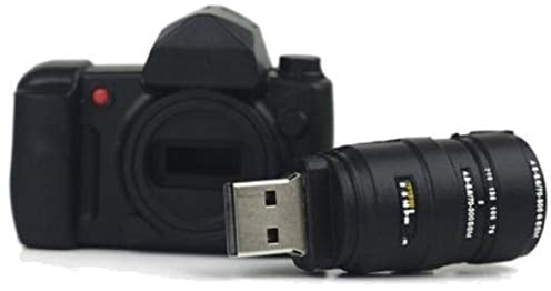 Ulticool - Kamera 128 GB USB - 3.0 Hohe Geschwindigkeit - mit Objektiv - Flash Pen Drive - Camera with Lens Memory Stick Daten Storage - Speicherstick- Schwarz