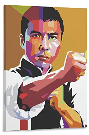 XXJDSK Foto Auf Leinwand Donnie Yen As Yip Man Poster Dekoratives Ölgemälde Leinwand Wandkunst Wohnzimmer Poster Schlafzimmer Malerei 60X90cm Kein Rahmen