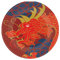amscan 9913283-66 Chinesische Mondneujahr-Pappteller, 8 Stück, Drache, rot