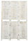 INLIFE 3-TLG. Raumteiler Antik-Weiß 105x165 cm Holz