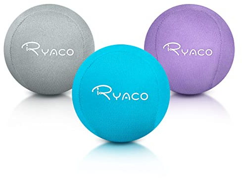 Ryaco Handtherapie-Übungs-Stressball-Bundle – 3er-Set – Stressball mit dynamischem Widerstand und Griffverstärkung – therapeutische Handwiederherstellung