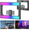 NEEWER RGB A111 II Handy Video Rig mit Beleuchtungsset, für vertikale Aufnahmen, Stabilisator für Hand Kamerakäfig mit Zubehörschuhen/Verschluss/Batterie, 17 Szenen RGB Ringlicht 2500K-10000K CRI97+