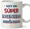 MUGFFINS Tazas para INGENIERO AGRÓNOMO hombre - En Español - Soy Súper - 11 oz / 330 ml - Regalo original y divertido