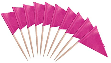 stidsds Cupcake-Topper Zahnstocher-Flaggen (lila)