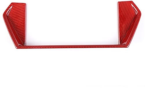WOHOOD Auto Dekorieren Real Carbon Fiber Interior Car Navigation Screen Frame Aufkleber Zubehör Für Lamborghini Für Urus 2018-2021 (Color : Red Carbon)