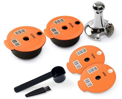 T.assimo Capsules de café rechargeables en acier compatibles avec machines T.assimo Refillable Pod