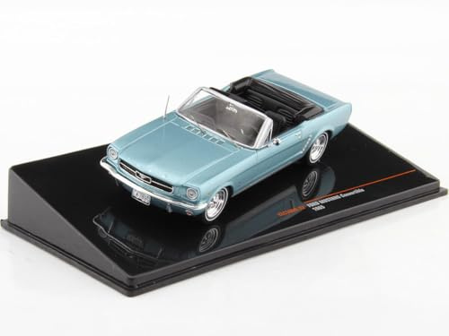 MODELLINO IN Scala COMPATIBILE Con Ford Mustang 1965 Light Blue 1:43 IXO MODEL CLC506