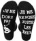 Zrebcley Chaussettes De Repos Unisexe Rigolotes Humour Coton39-46,Un Cadeau Original Pour Anniversaire, Noël et La Saint Chaudes Noël Fête des Mères pour Femme Cadeau Pour la fête Des Pères