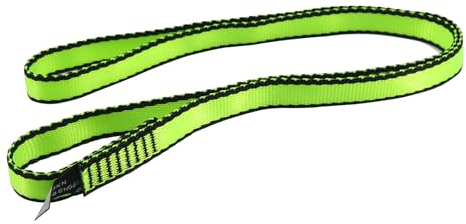 NewDoar Kletterschlinge 16 mm Nylon-Schlingenläufer 22 KN 4840 LB Kletterseil zum Klettern, Erstellen von Ankersystemen, Abseilausrüstung, perfekt für Baumarbeiten-Green/60/3