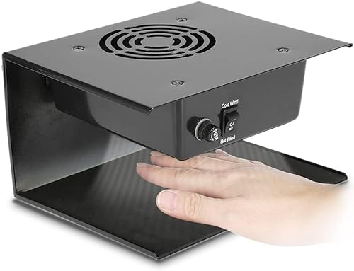 ZAANU Nagellacktrockner, 300 W Timing-Luft-Nagelgebläse-Föhn for Hände und Füße, Warmer und kühler Wind-Gebläsetrockner for Normale Nagellacke/112
