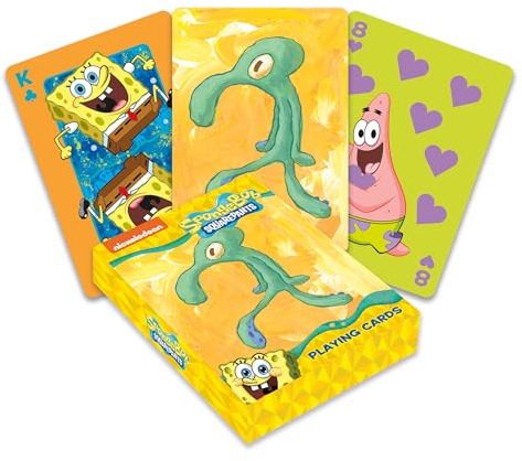 AQUARIUS Spongebob Bold and Brash Playing Cards - Spongebob Themed Deck of Cards for Your Favorite Card Games - Officially Licensed Spongebob Merchandise & Collectibles