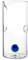 H&H Brocca in Vetro Borosilicato, Sfera Blu in Vetro all'interno, 1.4Lt