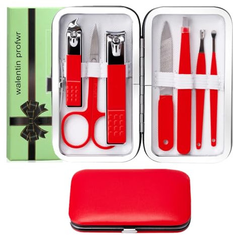 Maniküre Set Frauen Männer Nagelknipser-Kit mit tragbaren Reisekoffer Teiliges Hochwertiges Nagelpflegeset Frauen Männer Nagelpflege Kit für Freund Familie Reise