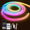 USB RGB+IC Neon LED Streifen Seil 5m, Bluetooth Neon LED Strip RGBIC Dimmbar LED Band Außen IP65 Wasserdicht, 50LED/M, APP Steuerbar, 360°-Beleuchtung LED Strip Outdoor Indoor für Schlafzimmer Deko