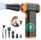 Compressed PC Air Cleaner Duster, Electric Air Blower for PC Cleaning, Mini-Blower Turbo Fan 3-Speed Adjustable 150000RPM Compressed Air Dusters, Jet Dry Blower for Laptop Computers Keyboard