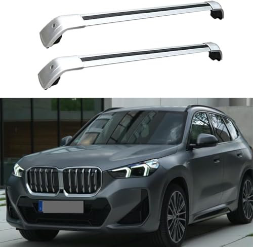 FDCYQW DachträGer RelingträGer für BMW X1 U11 2022 2023 2024, Integrierte Dachreling Querstangen Vertikale Stange Dachreling Cargo Gepackträger,A