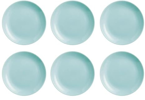 Luminarc Diwali Turquesa 6 Plato Postre Opal 19cm Opal Apto Microondas Apto Frigorífico Reciclable