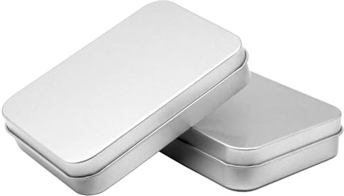 Orrdiffi 2 Stk Spielkarten Box aus Metall Leere Kartenbox Spielkarten Etui Blechdose mit Deckel für Zuhause Kleine Metal Box für Kartenschachtel,Sügigkeiten,Zuhause,Kleinen Gegenständen 10 x 7 cm
