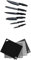 Axer Küchen Messerset Schwarz 6 Stk. with Schneidebrett Kunststoff Flexibel 4 Stk. - Schneidebrett Spülmaschinenfest and Scharfe Messer Set Küche