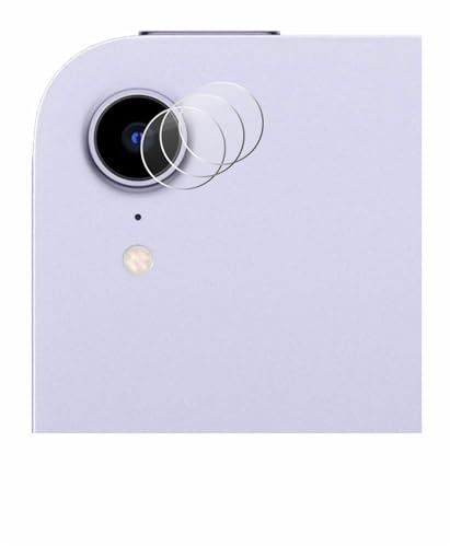 BROTECT Schutzglas für Apple iPad Mini 7 2024 | (NUR Kamera) 3 Stück Transparenter Displayschutz Made in Germany Schutzfolie Panzer Folie Glas 9H Einfache Montage Clear