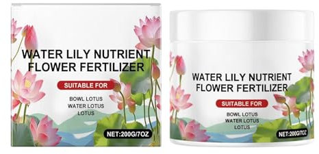 Lotusblume Dünger | Wasserpflanzendünger 200g | Aquarium Pflanzen Dünger | Lotusblumensamen für Wasser | Seerosendünger | Lotuswachstum Pulver | Teichpflanzen Nährstoff für Lebendige Wachstum Seerosen