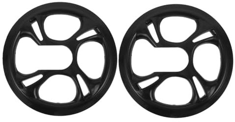 Sosoport 2 De Bielas De 5 Orificios para Bicicletas De Montaña Y De Piñón Fijo. Reemplazo De Protector De Plato De 42 Dientes.