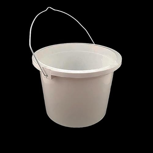 Plastic Paint Kettle – 1L, 2.5L & 5L – White or Black – Durable Plastic with Strong Metal Handle – Ideal for Paint, Solvents, Tools & Liquids – Suitable for DIY, Decorating, and Site Use_1L-WH