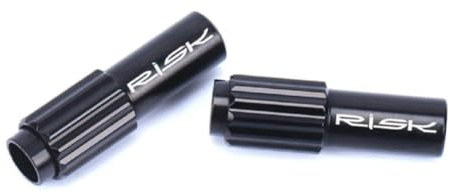 Violiica Verstellbare Schaltwerk-Einstellschrauben, 2 Stück, Aluminium-Legierung, Kabelendkappen für 4 mm Brems- und Schaltkabel, für Rennrad, feste Gang, Schienen für Fahrrad