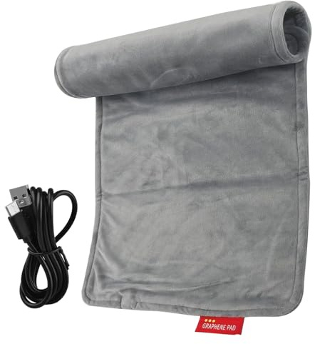 Electric Heating Pad - USB Charging Warming Blanket - USB Charging Heated Car Seat Pad | for Neck Back Arm Knee Period Cramps Chair Bed Car Workplace