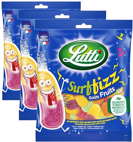 Lutti Surffizz Fruits 100 g (Lot de 3)