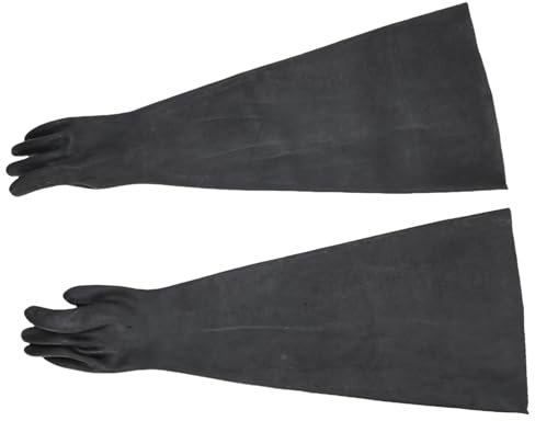 RASTKY Durable Sandblasting Gloves for Sandblaster Protection Work in 32.28 Latex Cabinet Gloves