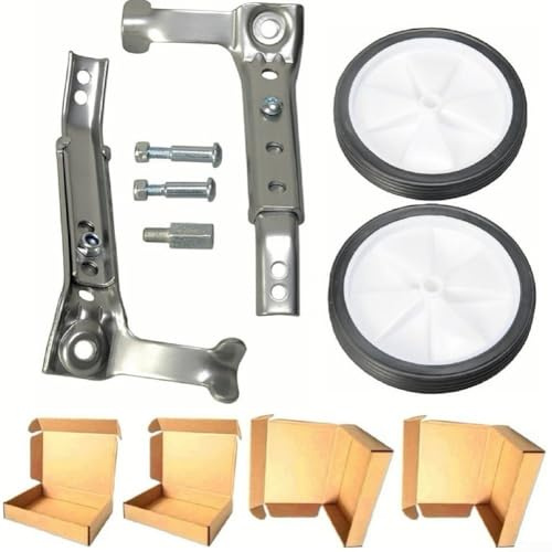 Räder für Jugendfahrräder der Größe 40,6 bis 61 cm zur Verstärkung des Gleichgewichts während der ersten Pedal- und Lenkübungen (Silber)