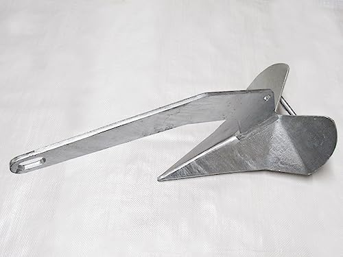 Secure Fix Direct Galvanised Steel Fixed Plough Anchor 4KG - 30KG (Delta Style Yacht Boat Marine Sea)