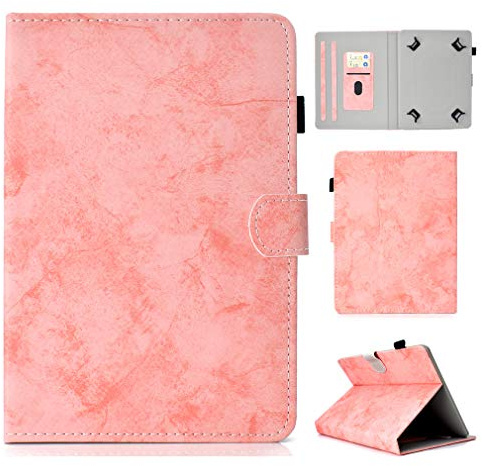 LMFULM® Universal Case For 8 Inch Tablet Cover Leather Case Stand Case for All 8 Inch Tablet Pink