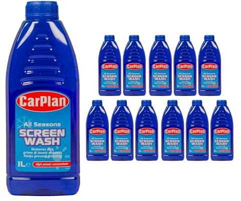CarPlan SWA001 All Season Concentrated Car Screenwash 1L Litre x12