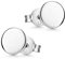 Materia Damen Ohrstecker Silber 925 Set - Ohrringe Kreis flach SO-438-7mm