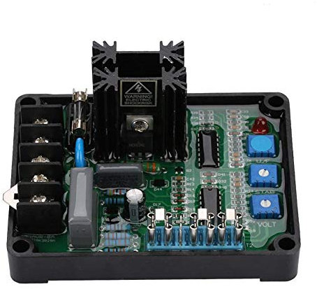 Generator Spannungsregler, automatisches Spannungsreglermodul GAVR-8A Universal AVR Generator 110/220/440 VAC Programmierbarer Eingang, Hihg Kapazität 8A mp Sicherung