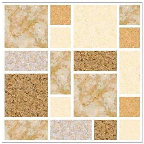 Pack of 20 Traditional Modern Art Tile transfers Stickers Peel and Stick backsplash Room Decor self Adhesive Oil Proof Vintage Victorian Moroccan Black Cream Mosaic (Brown Multi)