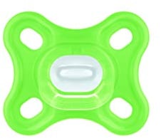 MAM Comfort Schnuller aus Silikon für Neugeborene, mit Schnullerbox, 0+ Monate, neutral