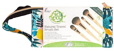 So Eco Natural Travel Brush Set,Pink,One Size