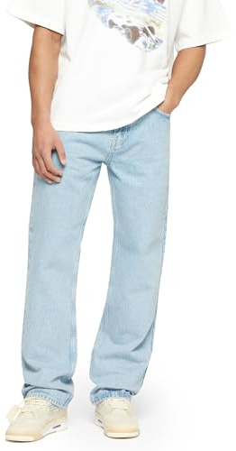 Burocs Basic Straight Fit Jeans - Blue - Jeans Herren - 5-Pocket-Style - Mit YKK-Reißverschluss - 100% Baumwolle, Farbe:Blue, Hosengröße:W30 L32