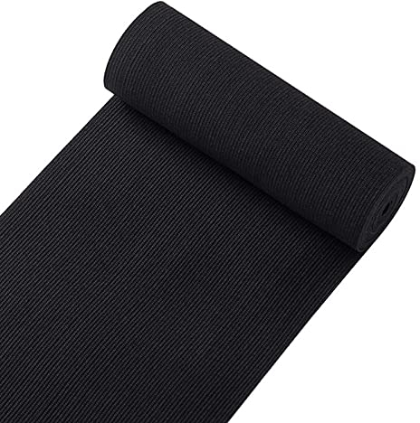 Gummiband Schwarzes, Elastisches Band für Nähen und DIY Basteln (3M X 100MM)