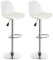LAYSSAA Taburete Alto para Cocina/Bar Regulable en Altura ,Pack 2 Taburete Alto Tulipa,Taburete Moderno,Taburete Alto Bar nórdico de Metal