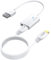 AUTOUTLET Adaptador Wii a HDMI, Convertidor Wii Hdmi Cable Extensión de 20cm 1080P / 720P Full HD, Salida de Audio de 3,5mm y Cable HDMI de 1,8m, Indicador de Luz para Wii, Televisión Blanco