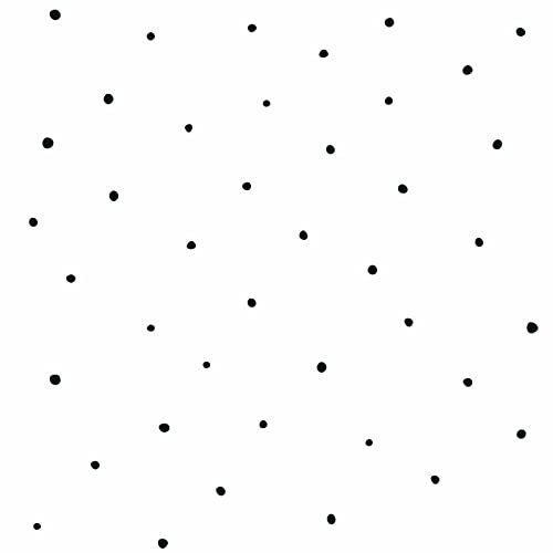 Papier peint chambre enfant à pois moderne | Tapisserie à pois moderne blanche & noire | Papier peint à motif chambre ado
