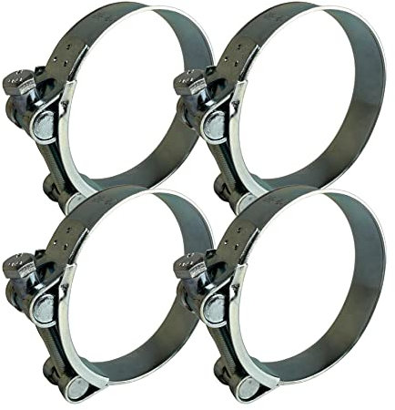 Boltza® Single Bolt Hose Super Clamp 74-79mm Clip Silicone Rubber Exhaust x4