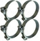 Boltza® Single Bolt Hose Super Clamp 74-79mm Clip Silicone Rubber Exhaust x4
