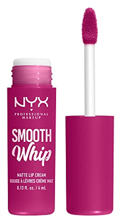 NYX Professional Makeup Flüssiger Lippenstift mit mattem Finish, Lebendige Farben mit Shea- & Kakaobutter, Farbe: Bday Frosting